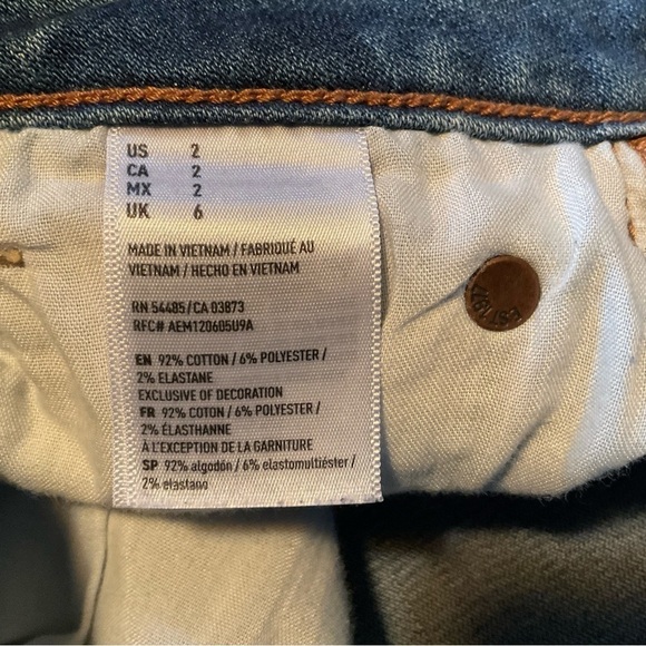 American Eagle Denim Mini Jean Skirt Size 2 - Picture 5 of 7